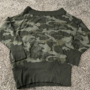 Size small, Express, camo sweater.